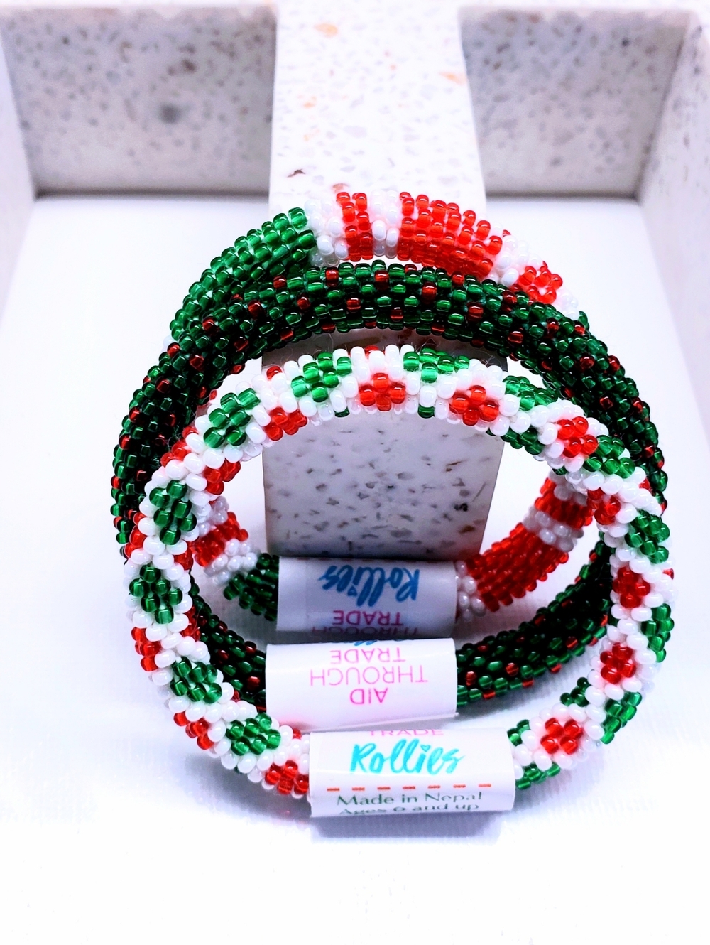 MISTLETOE -The Original Rollies® Bracelet for Kids" round, Nepal, #1 (3 Pcs)